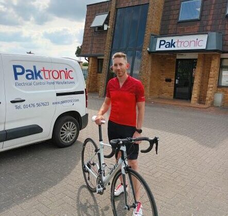 Paktronic’s Jezz Lamb completes the SOCOMEC Charity Cycle Ride